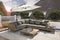 Lifa Garden Zweefparasol - 300 cm Diameter x 250 cm Hoogte - Crèmekleurig