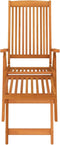 vidaXL - Tuinstoelen - met - voetensteunen - 2 - st - inklapbaar - eucalyptushout
