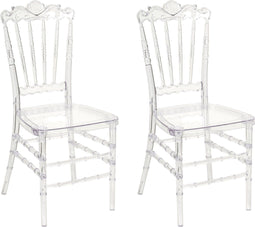 Set van 2 eetkamerstoelen MENDON Transparant