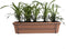Leliegras in ELHO ® Green Basics balkonbak (Mild Terra) met metalen balkonrek ↨ 30cm - hoge kwaliteit planten