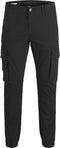 JACK & JONES JJIPAUL JJFLAKE AKM 542 - Cargo broek - Slim fit - Zwart