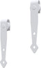 vidaXL - Ophangset - voor - minischuifdeur - 152 - cm - koolstofstaal - wit