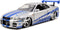 Jada Toys - Fast & Furious 2002 Brians Nissan Skyline GT-R - Zilver - Speelgoedvoertuig