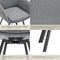 tectake® Draaibare Eetkamerstoel Alicon - Gestoffeerd - Comfortabele 360° Draaiing