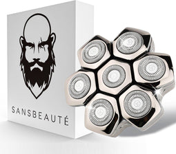 Sansbeauté® SkullSharp PRO MAGNETIC - Scheerkop - Vervangbaar - 7 bladen (1 stuk)