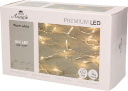 Anna's Collection Kerstverlichting - 360 led lampjes - warm wit - 3600 cm - dimmer en timer functie