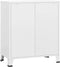 vidaXL - Ladekast - industrieel - 78x40x93 - cm - metaal - wit