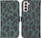 iMoshion Hoesje Geschikt voor Samsung Galaxy S21 Plus Hoesje Met Pasjeshouder - iMoshion Design Softcase Bookcase - Meerkleurig / Green Leopard