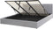 DREUX - Bed met opbergruimte - Lichtgrijs - 180 x 200 cm - Polyester