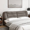 vidaXL - Hoofdbordkussen - 200 - cm - stof - taupe