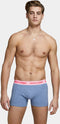 JACK&JONES JACSUPER TWIST TRUNKS - Boxershorts 3-Pack Effen Gemeleerd - Grijs Licht Blauw Groen (3-pack)