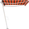 vidaXL - Luifel - vrijstaand - handmatig - uittrekbaar - 400x350 - cm - oranje - bruin