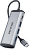 Vention THAHB - USB C Hub - 3 USB 3.0 poorten 4K HDMI - Zwart