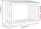 vidaXL - Haardhoutrek - 108x64,5x77 - cm - massief - grenenhout - honingbruin