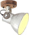 vidaXL Wand-/plafondlampen industrieel 2 st E27 20x25 cm zilverkleurig