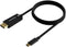 Aisens A109-0688 - USB Type-C naar DisplayPort Kabel - 0,8 m 7680 x 4320 Pixels 60 Hz - Zwart