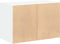 vidaXL - Kast - met - 2 - lades - 60x31x40 - cm - bewerkt - hout - wit