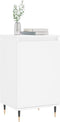 vidaXL - Dressoir - 40x35x70 - cm - bewerkt - hout - wit