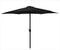 Parasol Zwart Ø300 cm voor Tuin en Terras | met Handig Opdraaisysteem