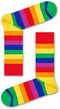 Happy Socks - Pride Giftbox - 2-pack met kleurrijke sokken - zwart/oranje/groen/geel/paar