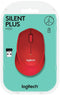Logitech M330 Silent Plus - Draadloze Muis - 90% stiller - Rood