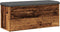 vidaXL - Opbergbankje - 102x42x45 - cm - bewerkt - hout - oud - houtkleurig
