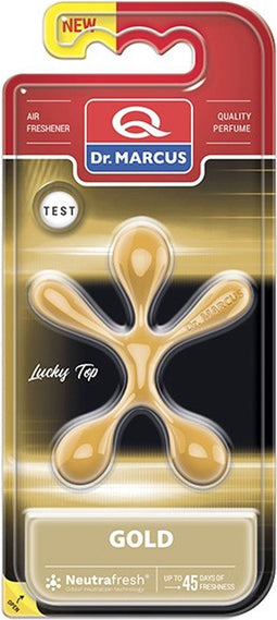 Dr. Marcus Lucky Top Gold Luchtverfrisser - Neutrafresh Technologie - Langdurige Geurverspreiding - Autogeurtje