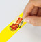 Sigel evenementenbandjes - super soft - 255x25mm - 120 stuks - fluorescerend geel - SI-EB218