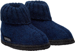 Bergstein Cozy - Sloffen - 100% Zuiver scheerwol - Blauw