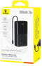 Baseus Bipow 2 - Powerbank 20.000 mAh - 20W Fast Charge met USB-C Kabel - Zwart