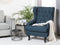 ALTA - Chesterfield fauteuil - Blauw - Polyester