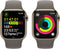 Apple Watch Series 9 - Smartwatch - GPS + Cellular - 41mm RVS Sportbandje M/L Goud (Bruin)