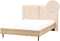 IZERNORE - Bed - Beige - 140 x 200 cm - Bouclé
