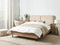 IZERNORE - Bed - Beige - 140 x 200 cm - Bouclé