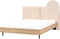 IZERNORE - Bed - Beige - 180 x 200 cm - Bouclé