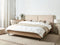 IZERNORE - Bed - Beige - 180 x 200 cm - Bouclé