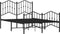 vidaXL - Bedframe - met - hoofd- - en - voeteneinde metaal - zwart - 120x190 - cm