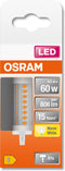OSRAM 4058075432598 LED-lamp Energielabel E (A - G) R7s Ballon 6.5 W = 60 W Warmwit (Ø x l) 29 mm x 78 mm 1 stuk(s)