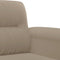 vidaXL - Tweezitsbank - 140 - cm - microvezelstof - taupe