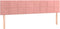 vidaXL - Hoofdborden - 2 - st - 90x5x78/88 - cm - fluweel - roze