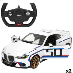 Politiewagen op Afstandsbediening BMW Blauw Rood 1:14 34 x 10 x 13,5 cm (2 Stuks)