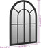 vidaXL - Tuinspiegel - 60x45 - cm - ijzer - zwart