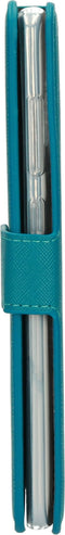 Mobiparts Galaxy A70 - Wallet Case - Saffiano motief - Blauw