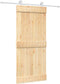 vidaXL - Schuifdeur - met - beslag - 90x210 - cm - massief - grenenhout