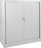 Stalen roldeurkast 118x120x43cm Aluminium Frame, topblad Speciale Kleur
