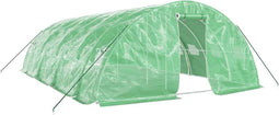 vidaXL - Tuinkas - met - stalen - frame - 40 - m² - 8x5x2,3 - m - groen