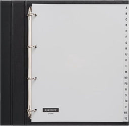 Tabbladen Quantore A4 4-gaats 20-delig met alfabet breed PP