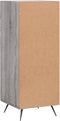 vidaXL - Dressoir - 34,5x34x90 - cm - bewerkt - hout - grijs - sonoma - eikenkleurig