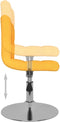 vidaXL - Eetkamerstoelen - draaibaar - 2 - st - stof - geel