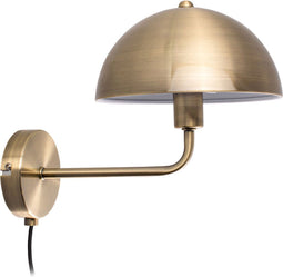Leitmotiv Bonnet - Wandlamp - Metalen - Rond - Antiek goud